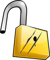 Lock with slashes
